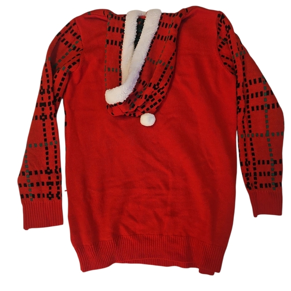 No Boundaries Ugly Christmas Sweater Hooded Just Chillin - Picture 3 of 3